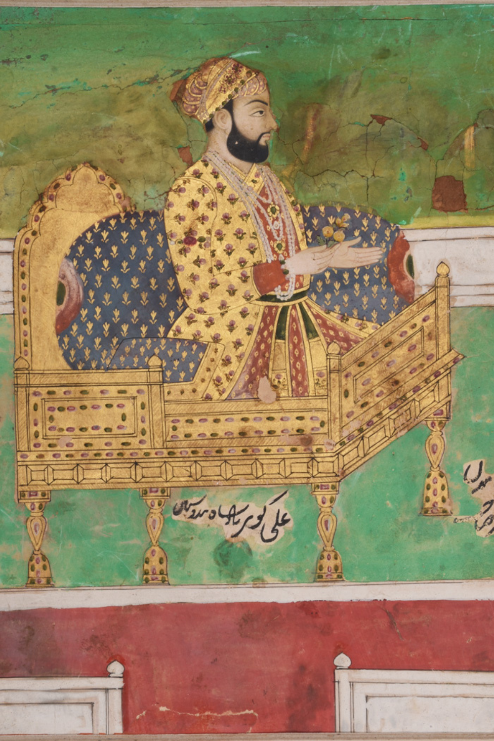 A Nobleman seated on Throne