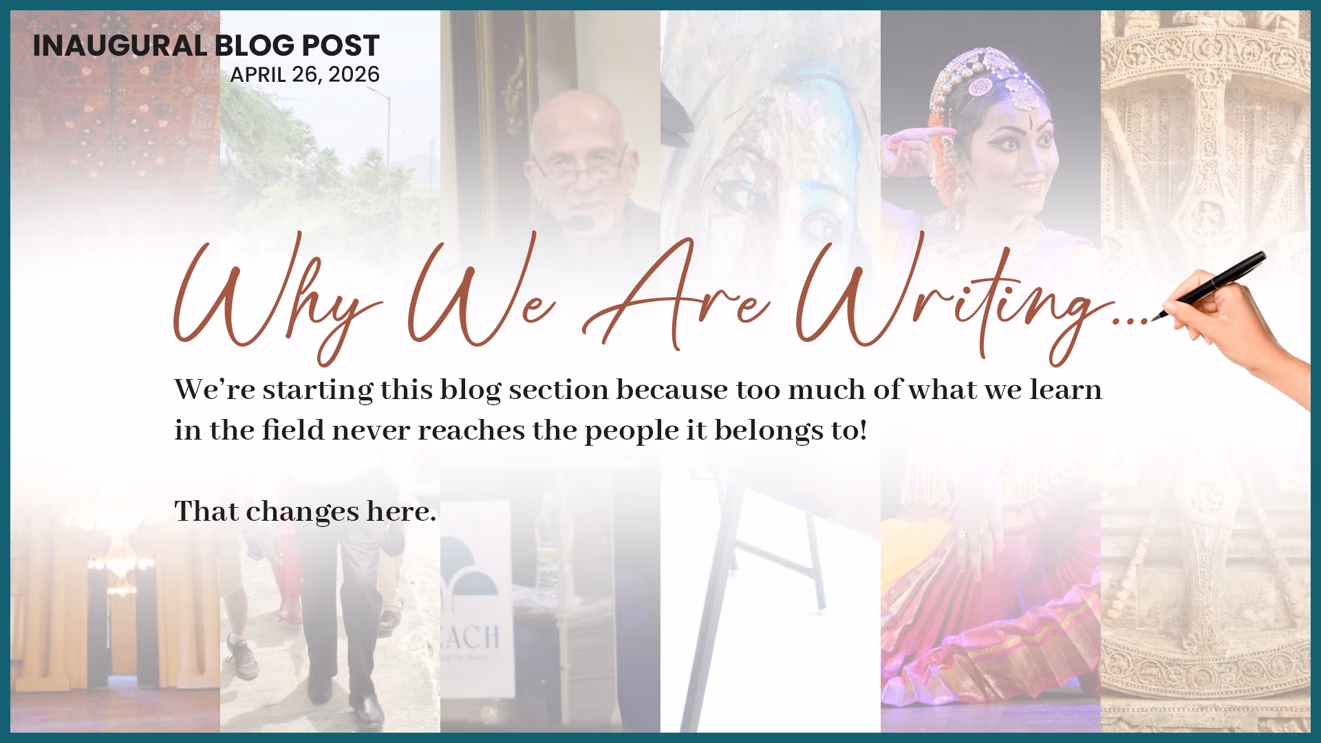 why we are writing
